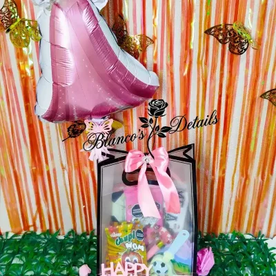 Bolsita de regalo con confituras y Globo temático
