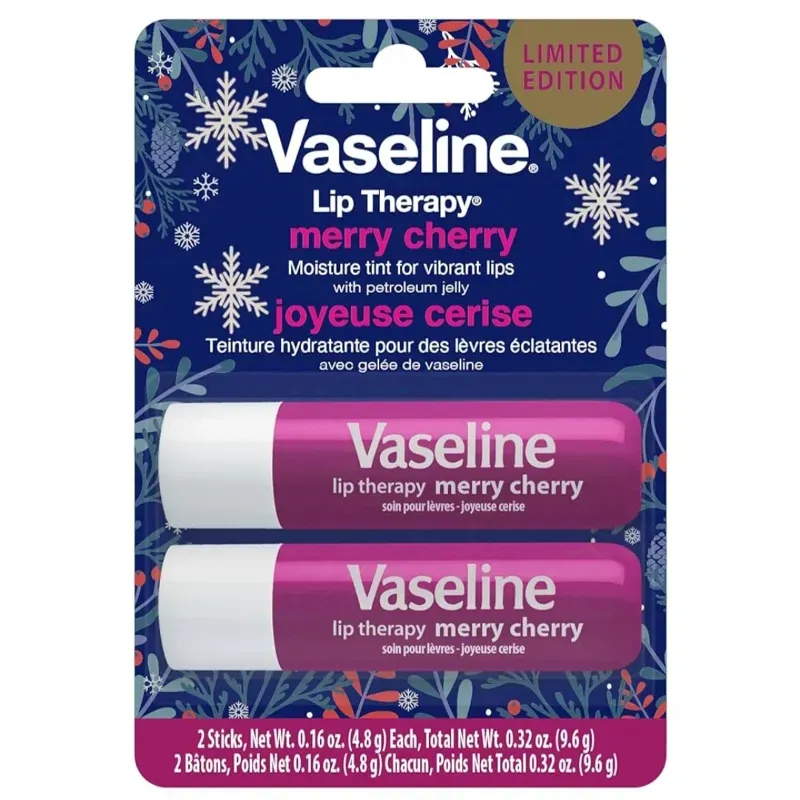 Bálsamo Labial Vaseline cherry 2 unidades