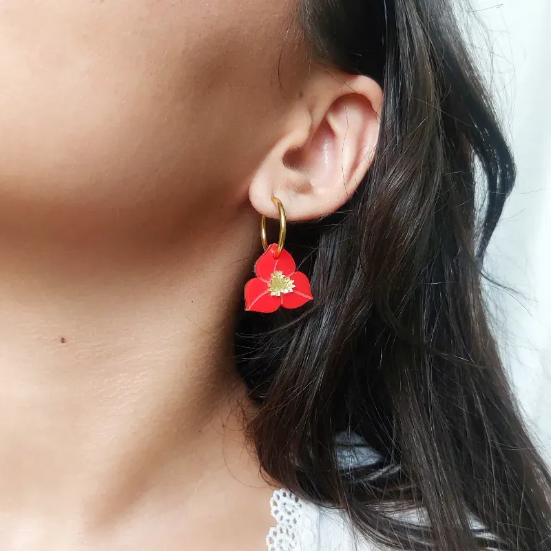 Argollas con bugambilias