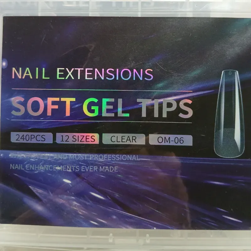 AI2>Uñas Soft Gel  coffin largas 240 u