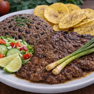 Carne Asada de res con Congris