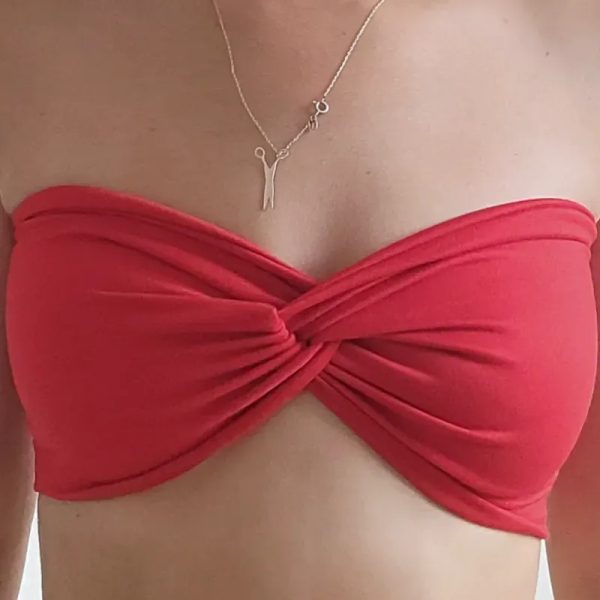 TOP TRENZADO ROJO