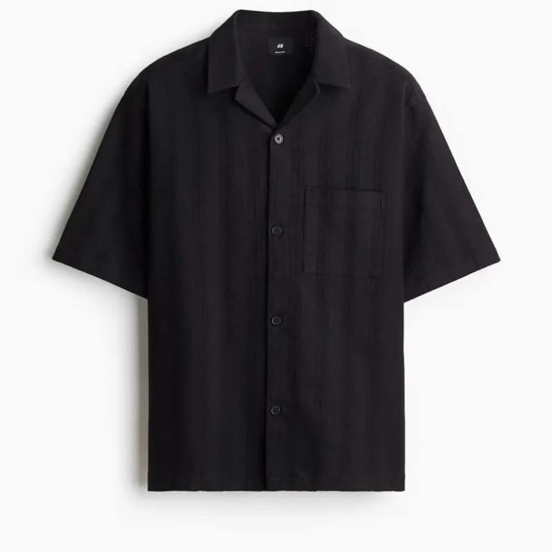 Camisa Negra Bordada