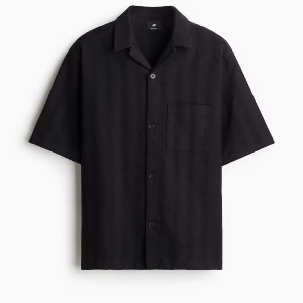 Camisa Negra Bordada