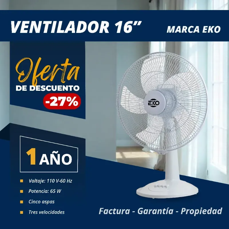 Ventilador de Mesa de 16"