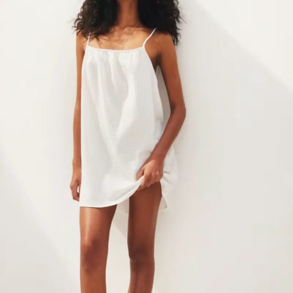 Vestido blanco de tirantes
