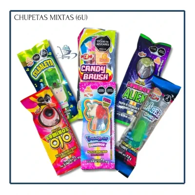 Chupetas Mixtas (6u)