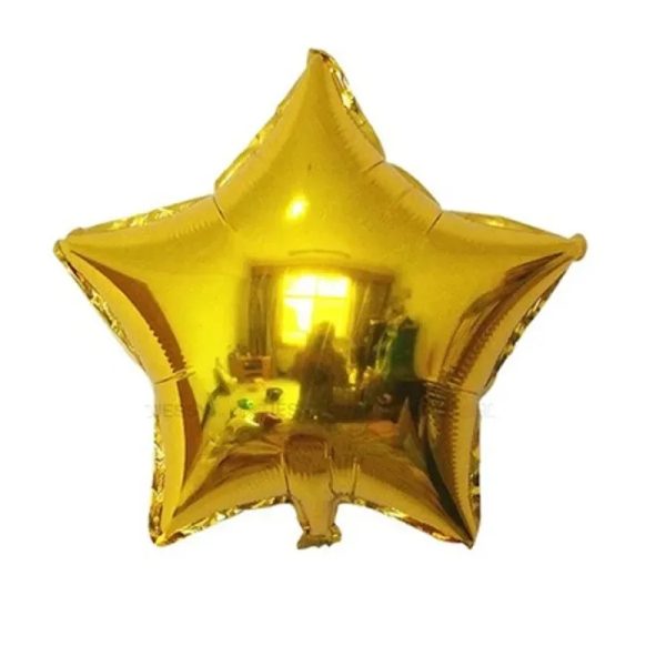 Globo de estrella dorado de 10"
