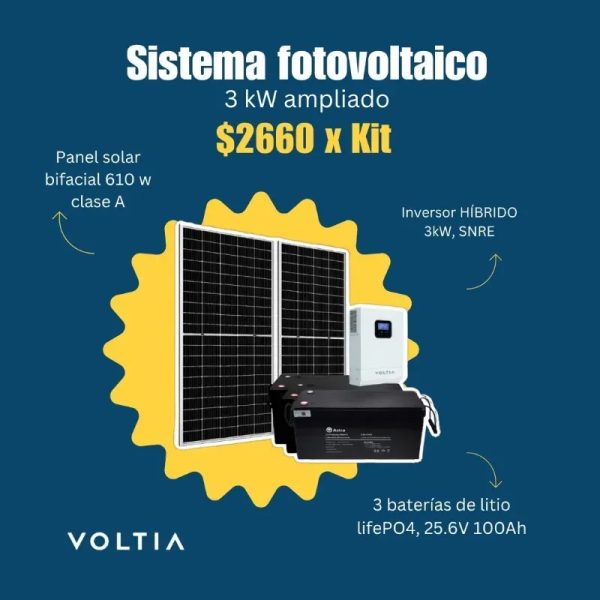 Kit 3 kW ampliado