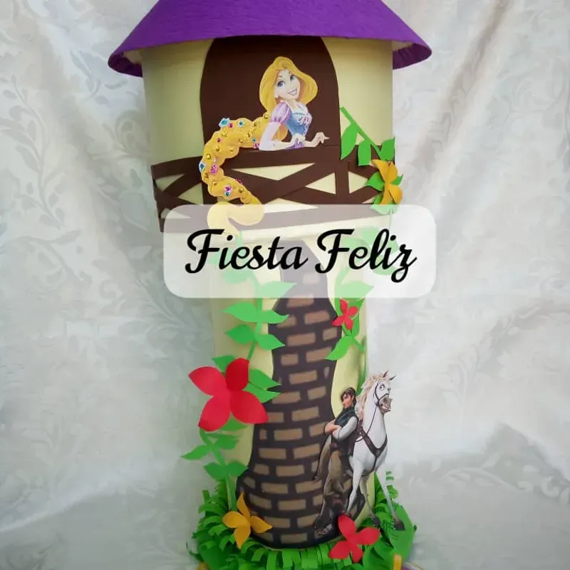 Piñata castillo Rapunzel