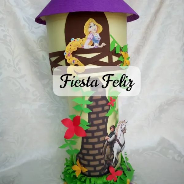 Piñata castillo Rapunzel
