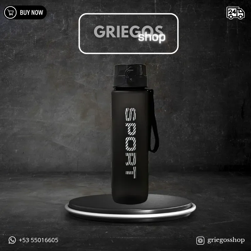 Pomo de Agua | SPORT | Negro | 1L