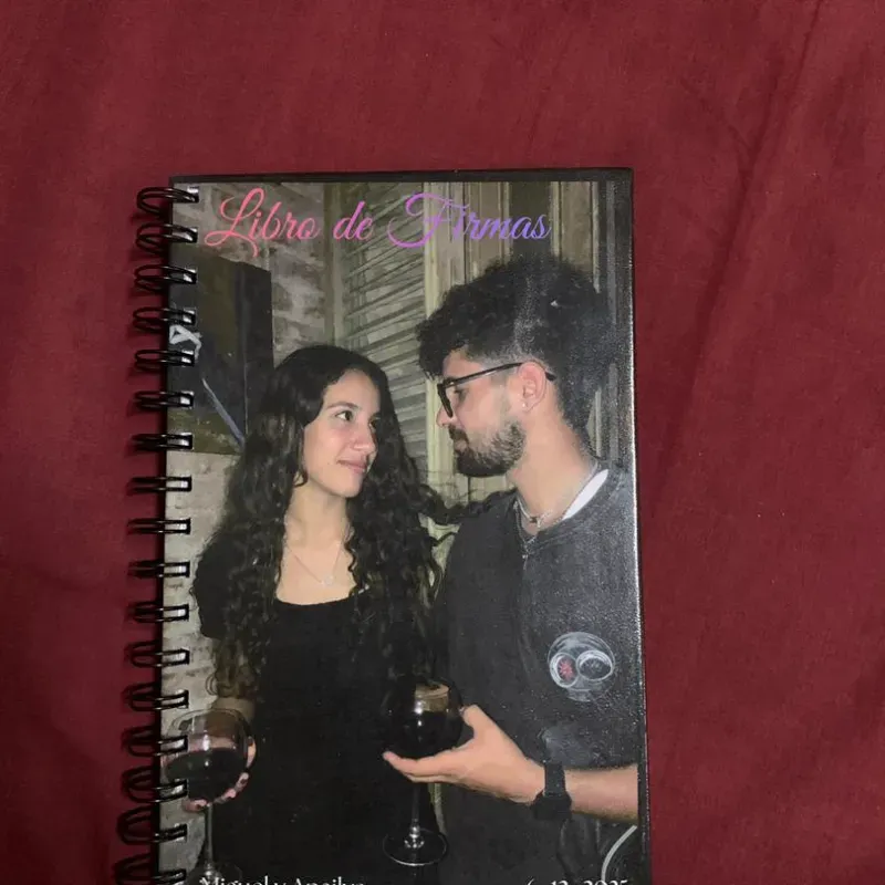 Libro de firmas de boda tapa blanda