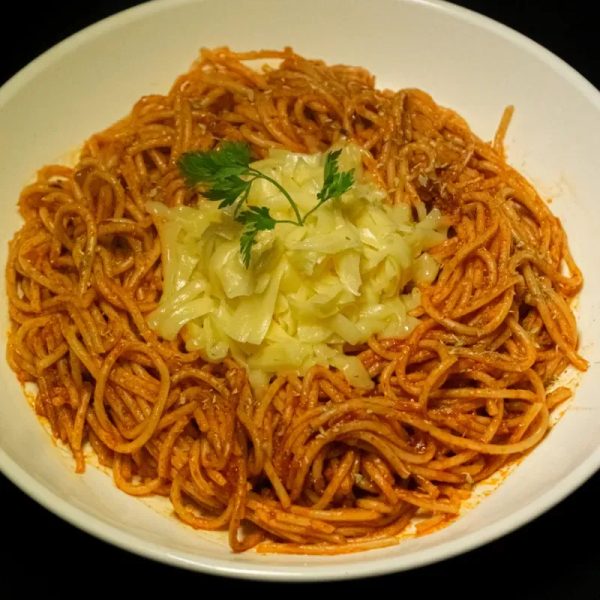 Espaguetis con Queso Gouda
