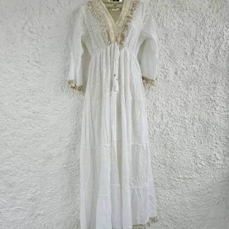 Vestido Largo Bordado