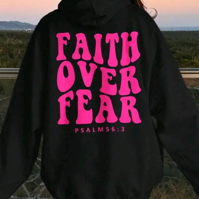 Sudadera con capucha eslogan rosado