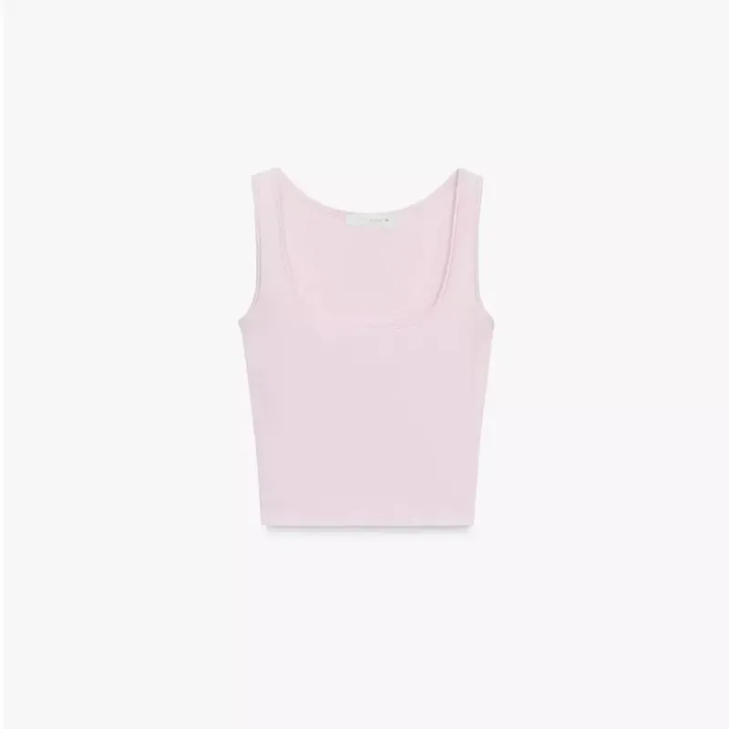 Top Escote Cuadrado Rosa