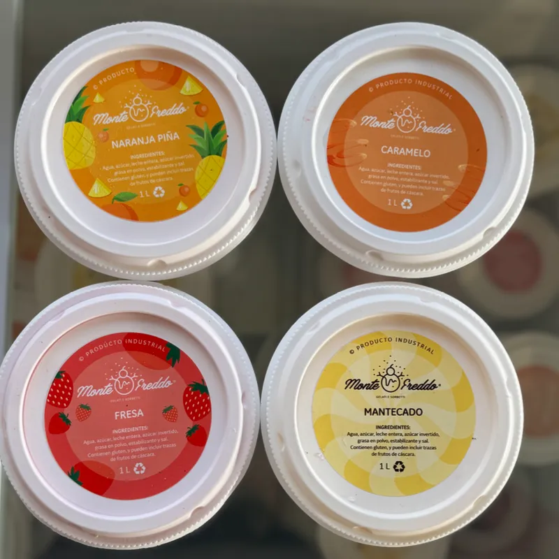 Pote de helado Montefreddo