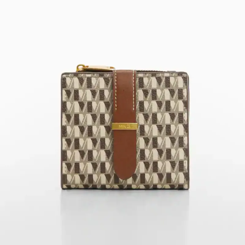 Billetera Mango estampado logo