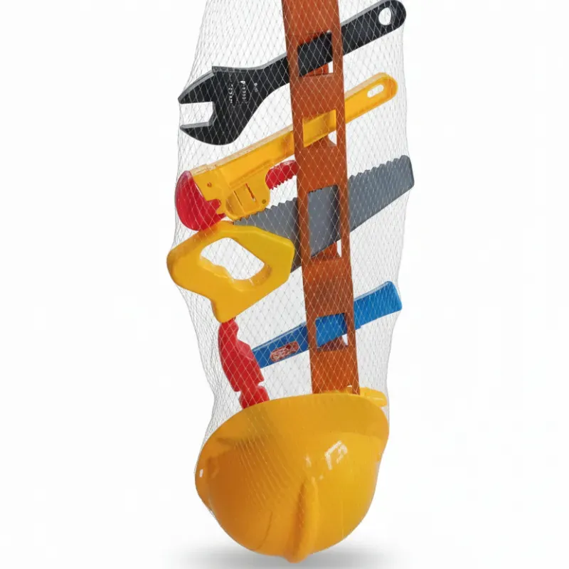 Juego de construcción con casco y cinturón