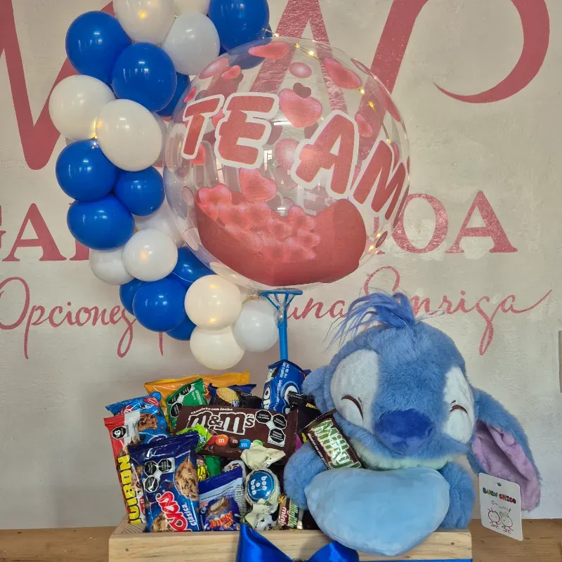 Caja de regalo con luces