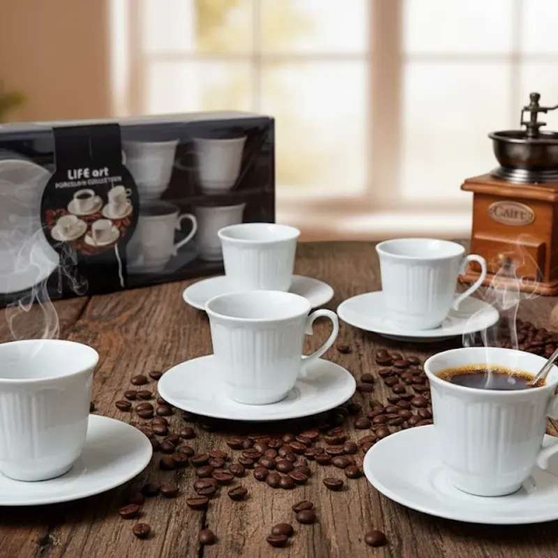 Juego de taza con platillos