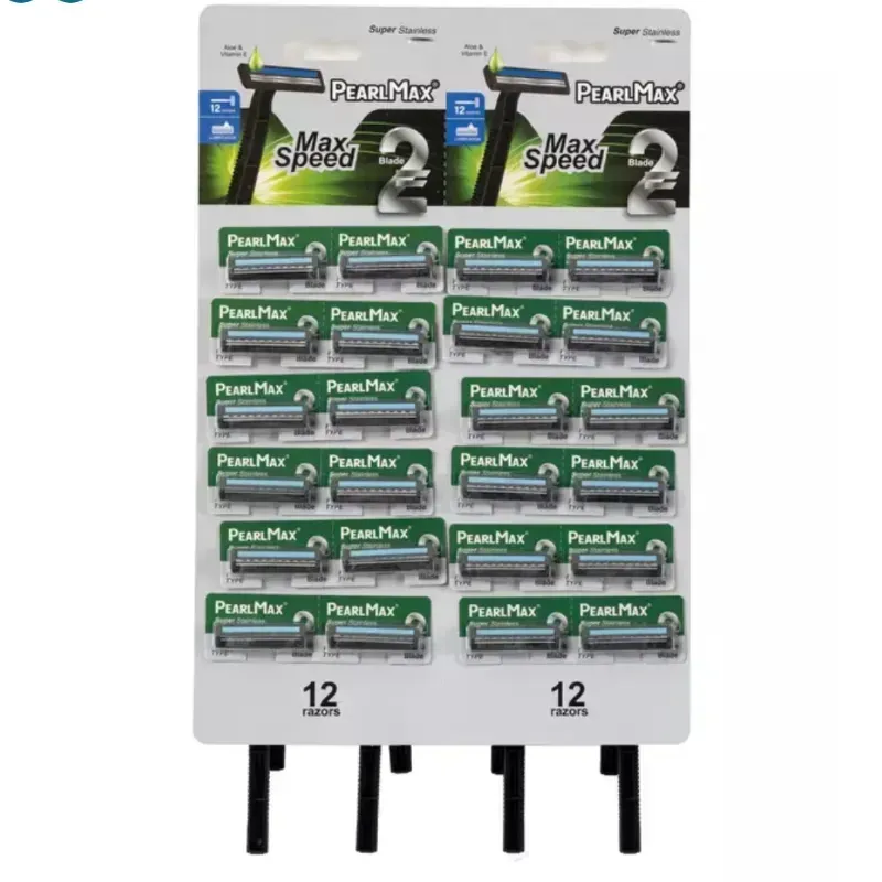 Cuchillas de afeitar desechables de la marca Pearl Max.