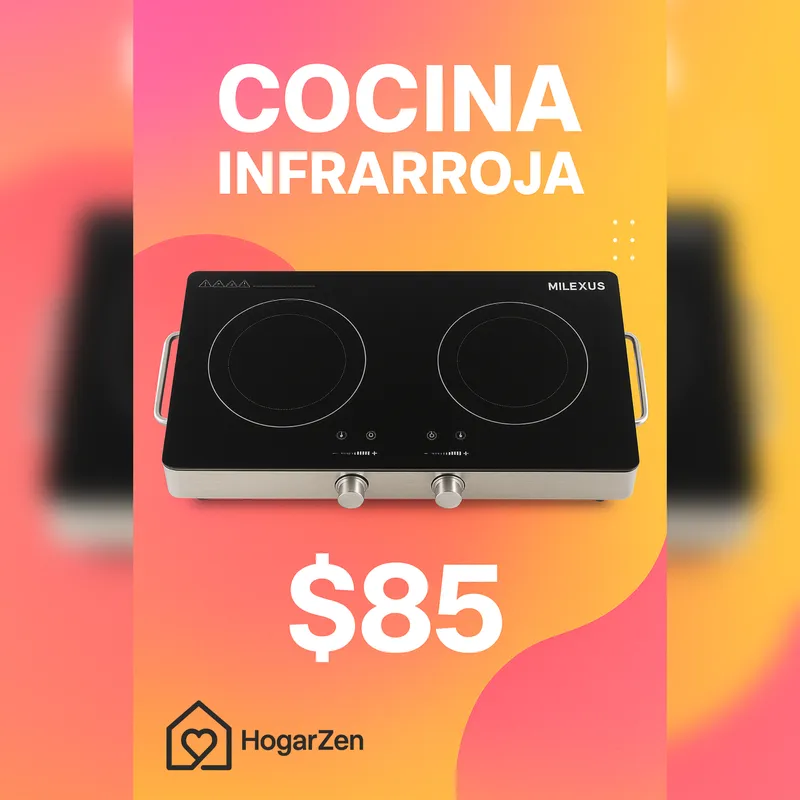 COCINA MILEXUS INFRARROJA 2H