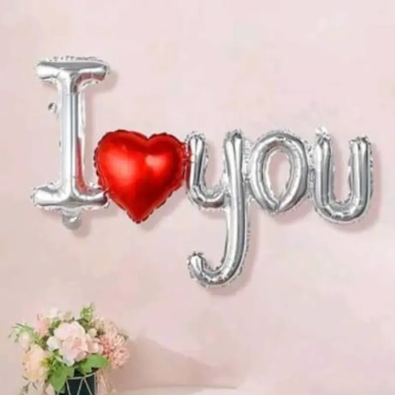 011 Globo I❤️YOU PLATEADO