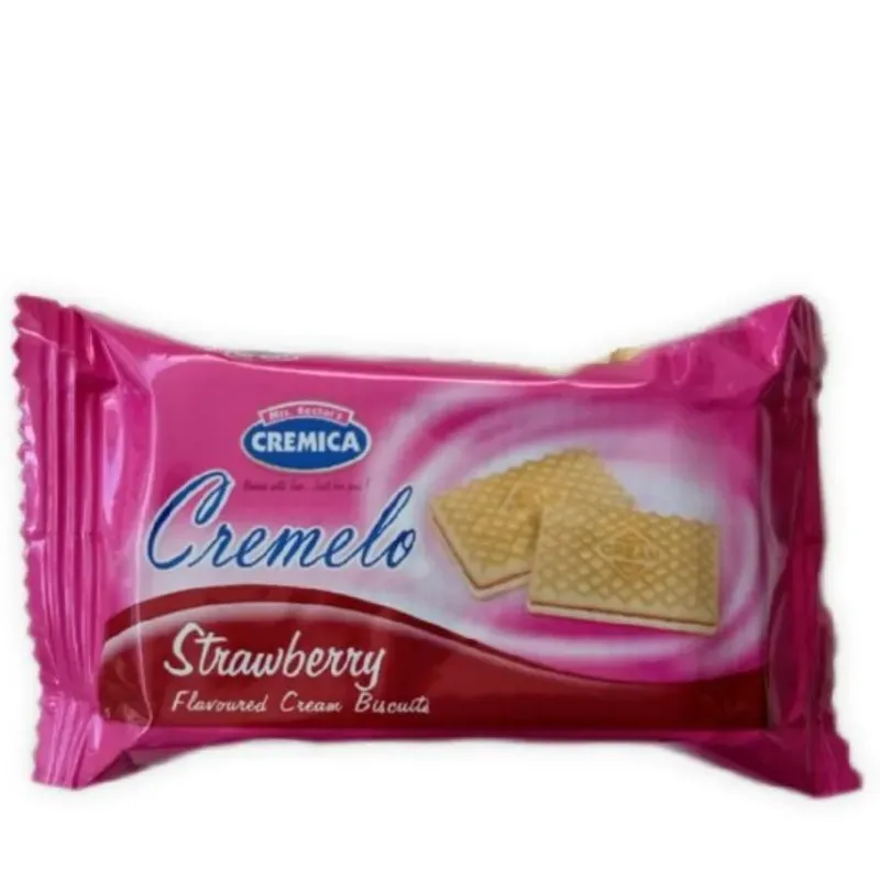 Galletas rellenas con crema de fresa (10U)