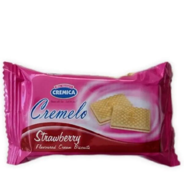 Galletas rellenas con crema de fresa (10U)