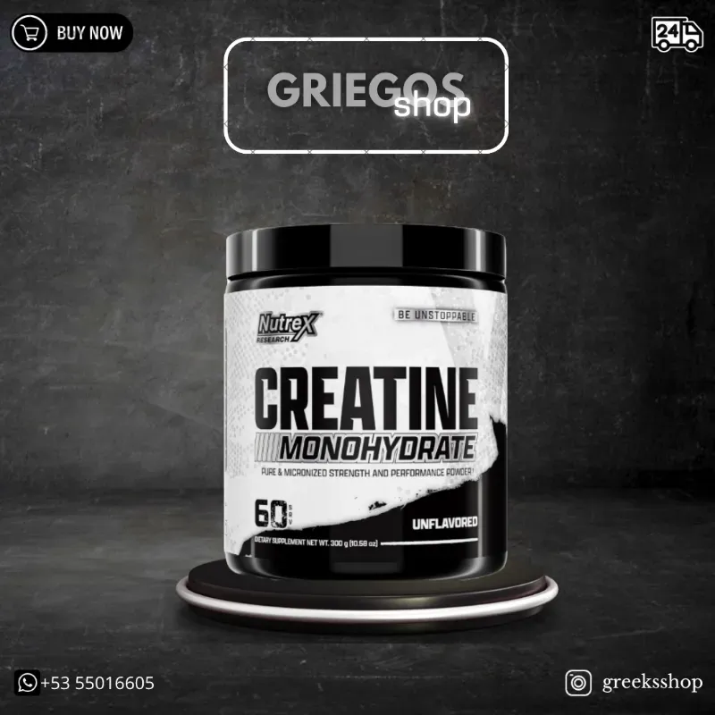 Creatina Monohidratada Nutrex | 60 servicios