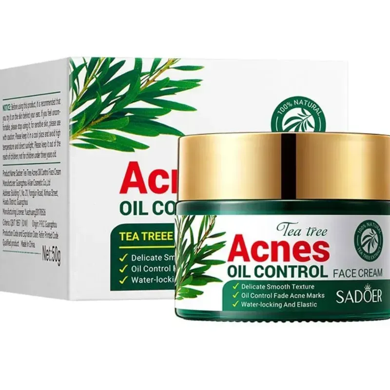 Crema antiacné Control de grasa de té Verde | SADOER 50g