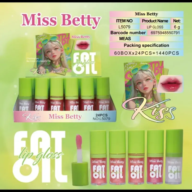 Lip Gloss Fat Oíl Glitter 