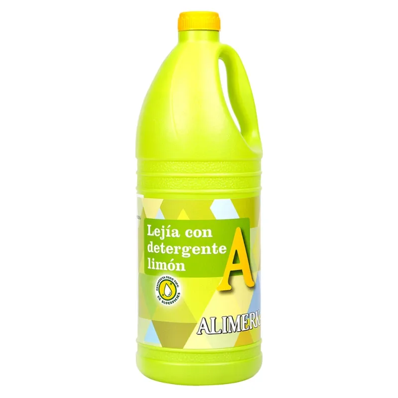 Lejia Con Detergente Fragancia Limón ALIMERKA 2L 6U/Caja