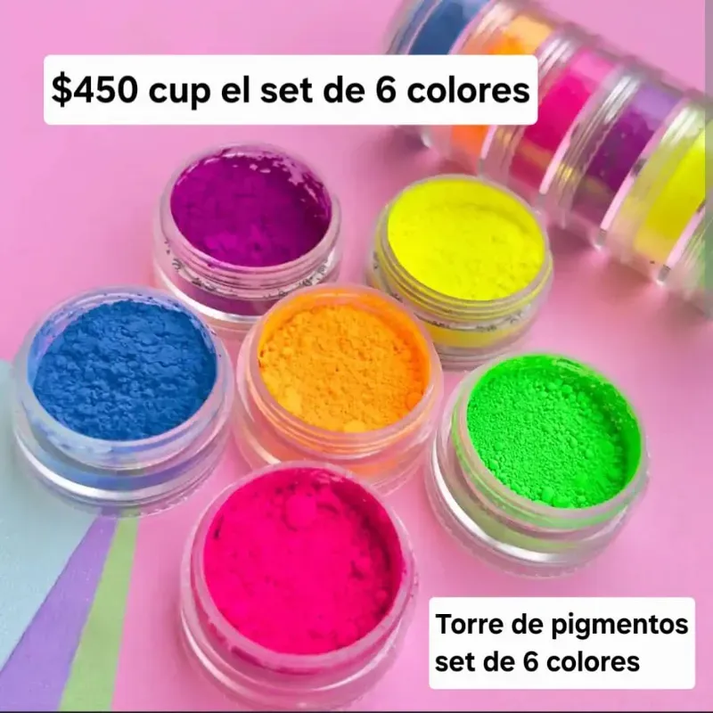 Torre de pigmentos neón