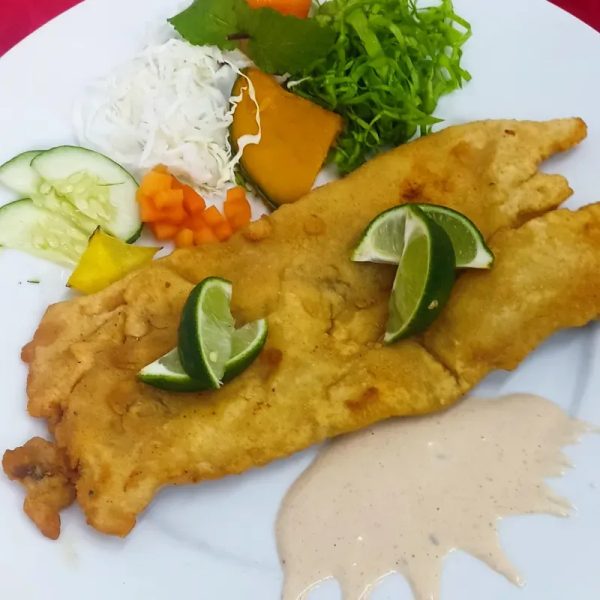 Filete de pescado empanado