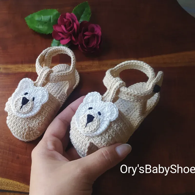 Sandalias cara de Oso ✨