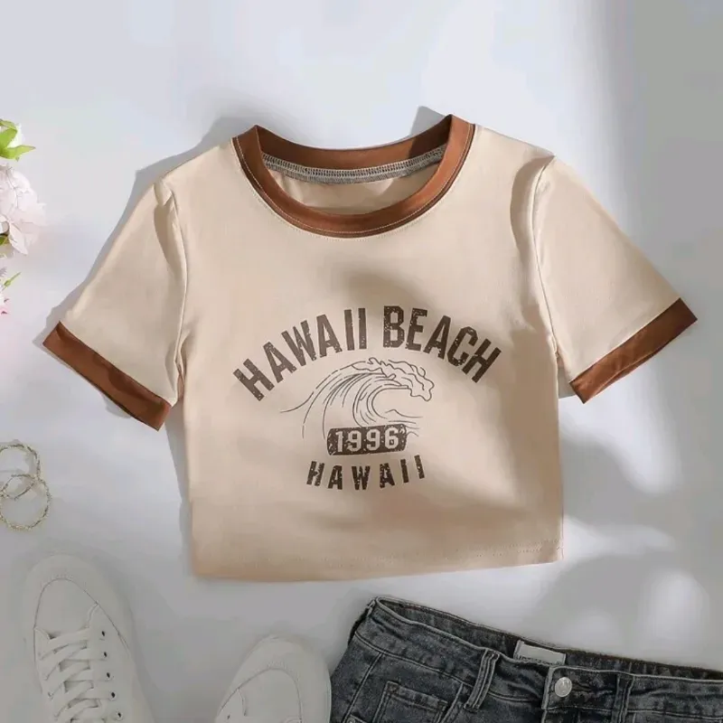  Camiseta Hawaii — Beige