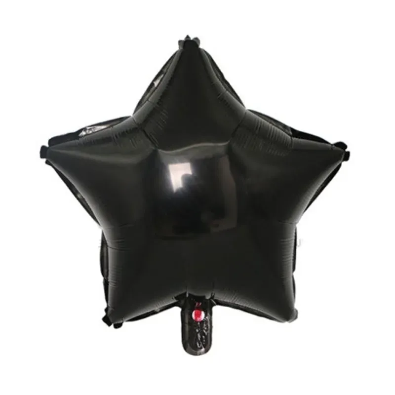 Globo de estrella negro de 10"