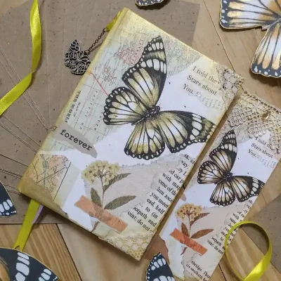 Agenda vintage de mariposas