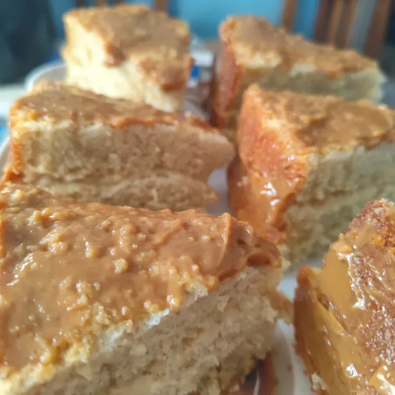 Cuñas con leche condensada