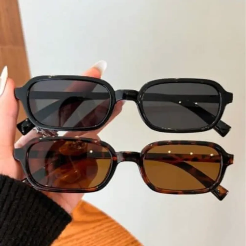 Gafas negras & animal print