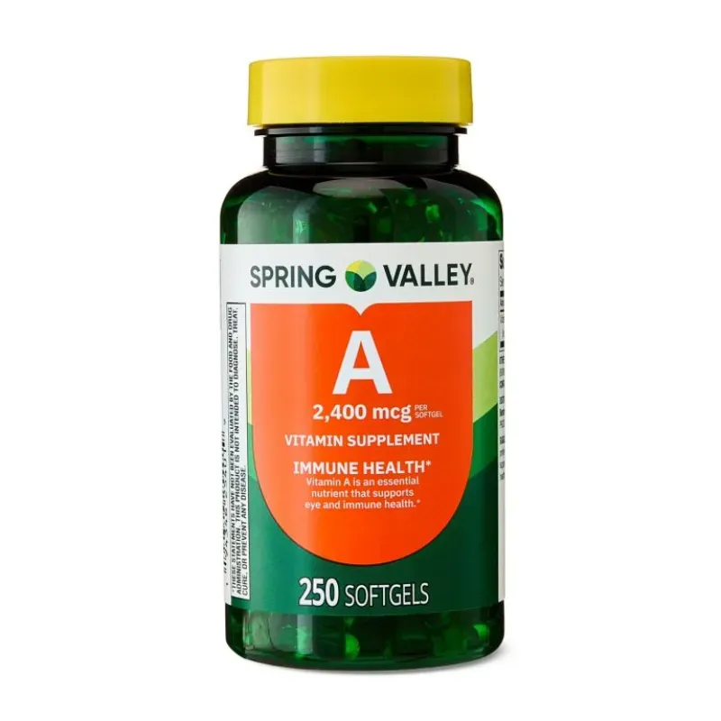 Vitamina A 2400 mcg,  250 cápsulas