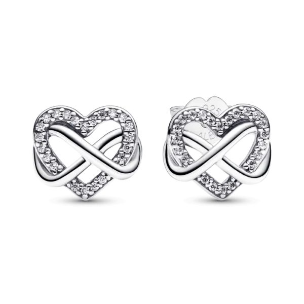 Aretes de Corazón con Infinito