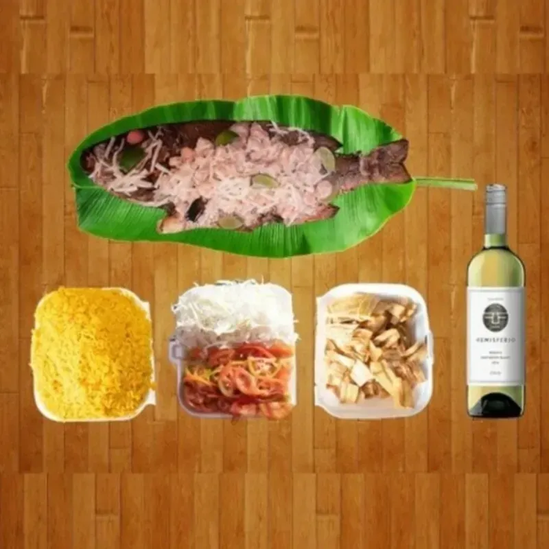 Combo de (Pargo o Cubera) Asado Gratinado 3 personas