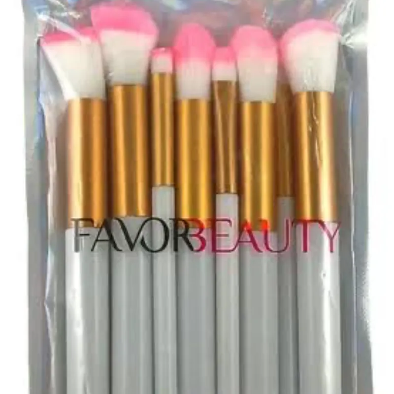 Set de 10 brochas de maquillaje