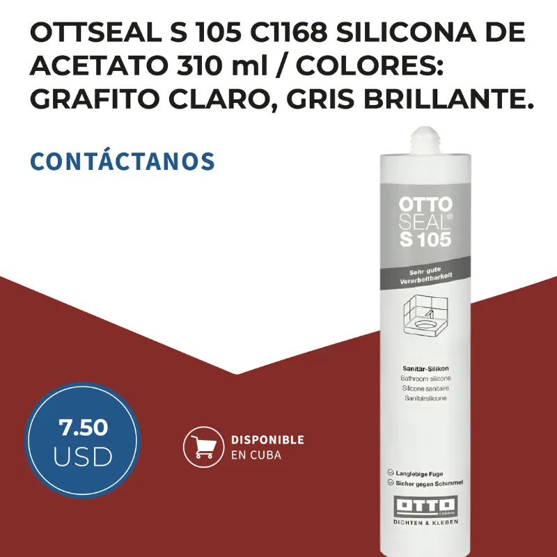 OTTSEAL S 105 C1168 Silicona de Acetato