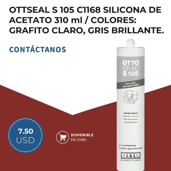 OTTSEAL S 105 C1168 Silicona de Acetato
