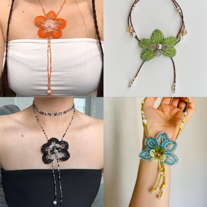 Collares de orquídeas 